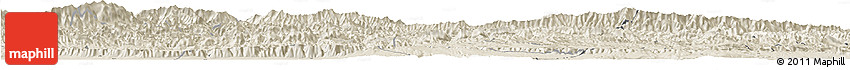 Shaded Relief Horizon Map of Luonan