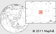 Blank Location Map of Luonan