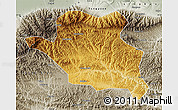Physical Map of Luonan, semi-desaturated