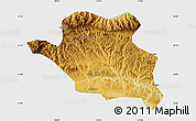 Physical Map of Luonan, single color outside