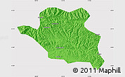 Political Map of Luonan, cropped outside