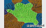 Political Map of Luonan, darken