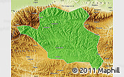 Political Map of Luonan, physical outside