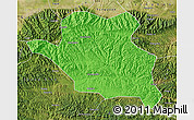 Political Map of Luonan, satellite outside
