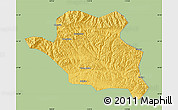 Savanna Style Map of Luonan, single color outside