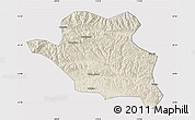 Shaded Relief Map of Luonan, cropped outside