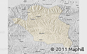 Shaded Relief Map of Luonan, desaturated