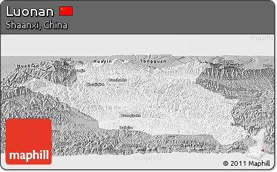 Gray Panoramic Map of Luonan