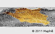 Physical Panoramic Map of Luonan, desaturated