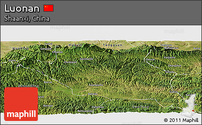 Satellite Panoramic Map of Luonan