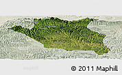 Satellite Panoramic Map of Luonan, lighten