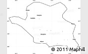 Blank Simple Map of Luonan, cropped outside