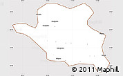 Classic Style Simple Map of Luonan, cropped outside
