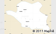 Classic Style Simple Map of Luonan, single color outside