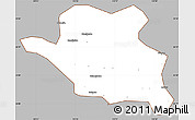 Gray Simple Map of Luonan, cropped outside