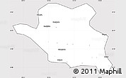 Silver Style Simple Map of Luonan, cropped outside