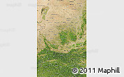 Satellite Map of Shaanxi