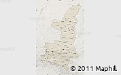 Shaded Relief Map of Shaanxi, lighten