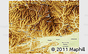 Physical 3D Map of Mian Xian