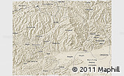 Shaded Relief 3D Map of Mian Xian