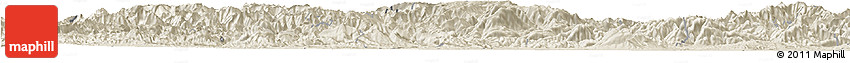 Shaded Relief Horizon Map of Mian Xian