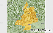 Savanna Style Map of Mian Xian
