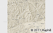 Shaded Relief Map of Mian Xian
