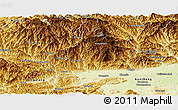 Physical Panoramic Map of Mian Xian