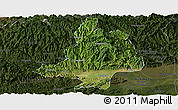 Satellite Panoramic Map of Mian Xian, darken