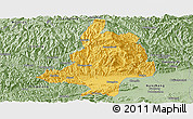 Savanna Style Panoramic Map of Mian Xian