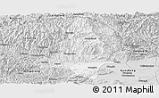 Silver Style Panoramic Map of Mian Xian