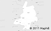 Silver Style Simple Map of Mian Xian