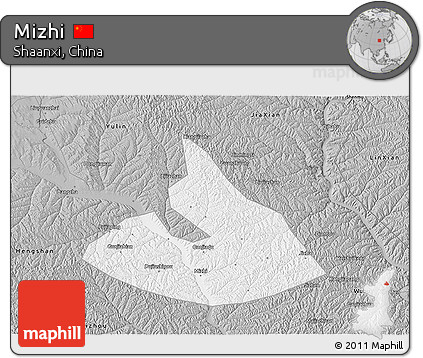 Gray 3D Map of Mizhi