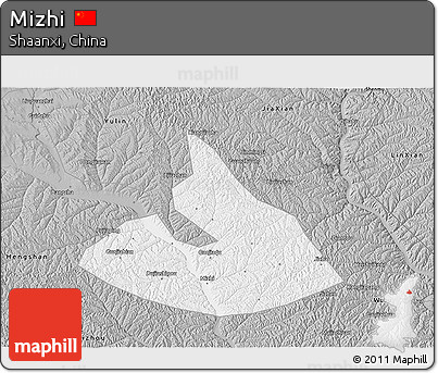 Gray 3D Map of Mizhi