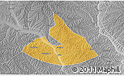 Physical 3D Map of Mizhi, desaturated