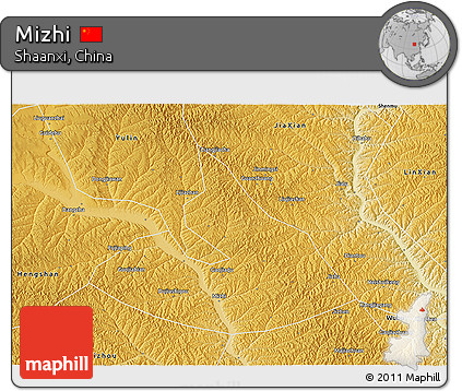 Physical 3D Map of Mizhi