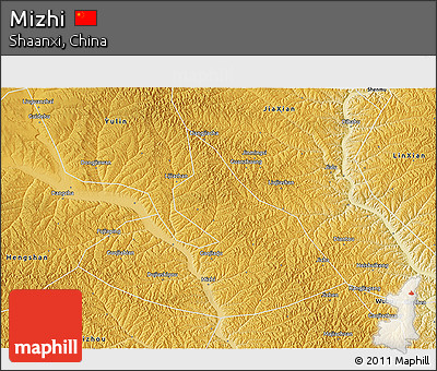 Physical 3D Map of Mizhi