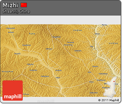Physical 3D Map of Mizhi
