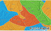Political 3D Map of Mizhi