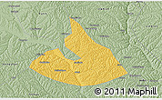 Savanna Style 3D Map of Mizhi