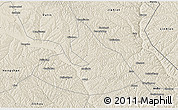 Shaded Relief 3D Map of Mizhi