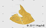 Physical Map of Mizhi, single color outside