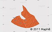 Political Map of Mizhi, cropped outside