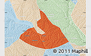 Political Map of Mizhi, lighten