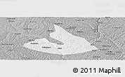 Gray Panoramic Map of Mizhi