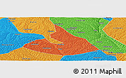 Political Panoramic Map of Mizhi