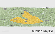 Savanna Style Panoramic Map of Mizhi