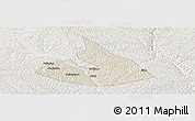 Shaded Relief Panoramic Map of Mizhi, lighten