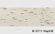 Shaded Relief Panoramic Map of Mizhi