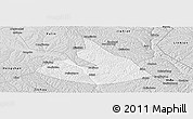 Silver Style Panoramic Map of Mizhi